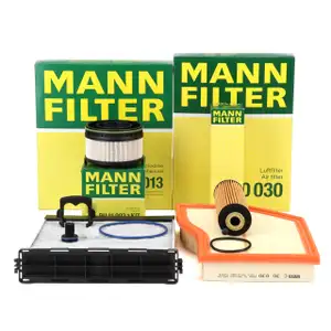 MANN Filterset Filterpaket 4-tlg für MERCEDES W177 V177 W247 C118 X118 H247 X247 OM654