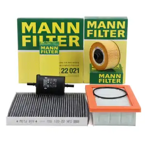 MANN Filterset Filterpaket 4-tlg f&uuml;r SMART ForFour ForTwo 453 0.9/BRABUS M281 90-109 PS