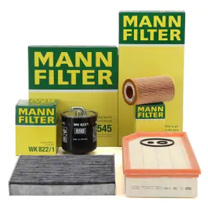 MANN Filterset Filterpaket 4-tlg f&uuml;r MERCEDES-BENZ G-Klasse W461 W463 G270CDI OM612 156 PS
