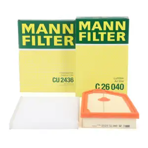 MANN Innenraumfilter + Luftfilter f&uuml;r FORD Fiesta 7 Puma Courier V769 1.0 EcoBoost