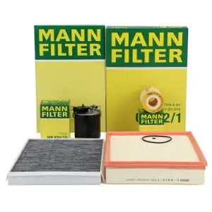 MANN 4-piece filter set for Mercedes Sprinter B906 19CDI 190 hp OM642