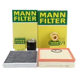 MANN 4-piece filter set for Mercedes Sprinter B906 19CDI 190 hp OM642