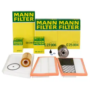 MANN Filter-Set 4-tlg f&uuml;r MERCEDES C-Klasse W203 S203 C320CDI CLK C209 A209 320CDI OM642
