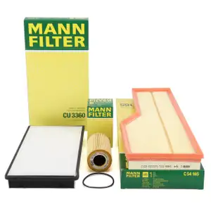 MANN Filterset Filterpaket 3-tlg für PORSCHE 996 997 3.4/3.6/3.8 Carrera / S 301-381 PS