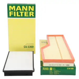 MANN Innenraumfilter + Luftfilter f&uuml;r PORSCHE 996 997 3.4/3.6/3.8 Carrera / S 301-381 PS