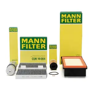 MANN Filter-Set 4-tlg f&uuml;r BMW X3 F25 ab 11.2010 X4 F26 xDrive30d xDrive35d 211-313 PS N57