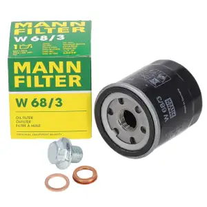 MANN W68/3 &Ouml;lfilter + Schraube f&uuml;r TOYOTA Auris Avensis Camry Corolla Prius Rav 4 Yaris