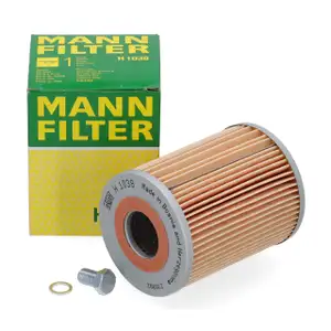 MANN H1038 Ölfilter + Schraube für BMW 5er F12 525 528 6er E24 628/630/635CS/CSi M30