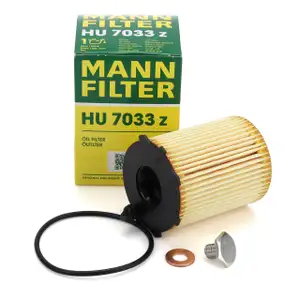 MANN HU7033z &Ouml;lfilter + Schraube f&uuml;r CITROEN DS OPEL PEUGEOT TOYOTA 1.6 DIESEL