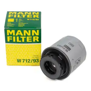 MANN W712/93 &Ouml;lfilter f&uuml;r VW Golf 5 6 Passat AUDI 8P SEAT Leon Ibiza 4 SKODA 1.2/1.4 TSI