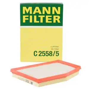 MANN C2558/5 Luftfilter f&uuml;r PORSCHE Boxster (986) 2.5 2.7 S 3.2 204-266 PS