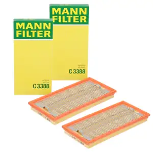2x MANN C3388 Luftfilter Filtereinsatz f&uuml;r MERCEDES-BENZ SL R129 500 SL M119 0030944604