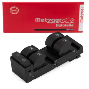 METZGER Schalter Fensterheber fahrerseitig f&uuml;r AUDI A3 8P Sportback A6 C6 vorne 4B0959851B