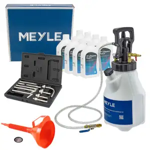 MEYLE 12,5L Druckluft Einfüllgerät Trichter + 8L ZF LifeGuard FLUID 9 Getriebeöl