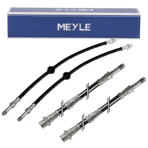 4x MEYLE Bremsschlauch Bremsleitung f&uuml;r BMW 3er E46 316-330i 318-330d vorne + hinten