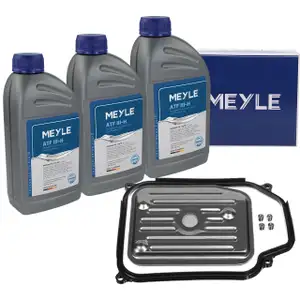 MEYLE Getriebefilter Satz + 3L Getriebe&ouml;l f&uuml;r VW Golf 3 4 Vento AUDI A3 8L1 4-Gang AG4