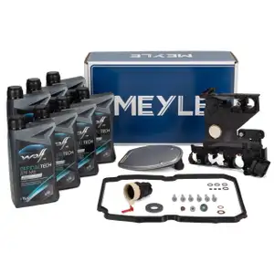 MEYLE Getriebefilter Satz 722.6 5-Gang Automatik + 7L WOLF Getriebeöl MERCEDES-BENZ