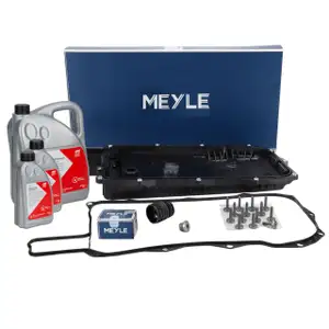 MEYLE Getriebeölwanne + 7L FEBI Getriebeöl für BMW 3er 5er 7er X3 X5 hybrid 8HP75
