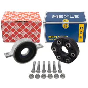 MEYLE HD Gelenkscheibe Rep.-Satz + febi Mittellager f&uuml;r BMW F10 F07 535i F01 730/740i 730d