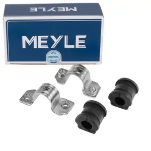 2x MEYLE Stabilisatorlager 18mm + Halter VW Polo 4 5 S1 8X Ibiza3 4 Fabia 1 2 Rapid vorne