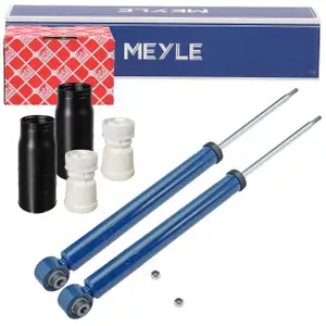 2x MEYLE Gasdruck Sto&szlig;d&auml;mpfer + febi Staubschutz f&uuml;r AUDI A4 8W B9 A5 F5 hinten