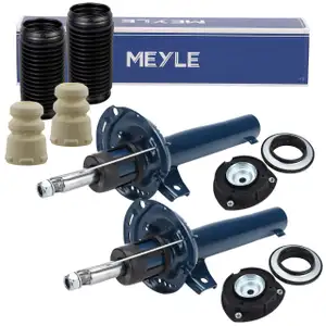 2x MEYLE Sto&szlig;d&auml;mpfer + Staubschutz + Domlager f&uuml;r VW Golf 7 8 A3 8V Ateca Octavia 3 vorne