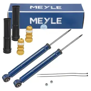 2x MEYLE Sto&szlig;d&auml;mpfer + Staubschutz f&uuml;r VW Golf 8 mit Starrachse / Standard Fahrwerk hinten