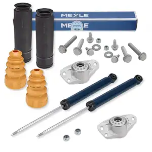 2x MEYLE Sto&szlig;d&auml;mpfer + Staubschutz + Domlager f&uuml;r AUDI A3 8P 05.2009 SEAT Altea/XL vorne