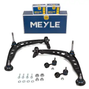 2x MEYLE HD VERSTÄRKT Querlenker + Halter + Traggelenk + Koppelstange für BMW 3er vorne