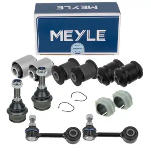 2x MEYLE Koppelstange + 2x Traggelenk + 10x Lager f&uuml;r VW Transporter T4 ab Fgst. vorne