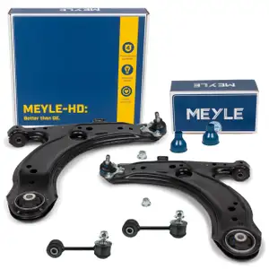 2x MEYLE HD Querlenker + Traggelenk + Koppelstange f&uuml;r VW Golf 4 bis Fgst. A3 8L1 vorne