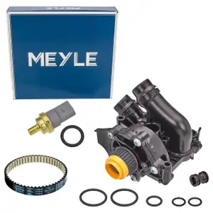 MEYLE Wasserpumpe + Thermostat + Sensor + Zahnriemen f&uuml;r VW Golf 5 6 GTI Passat B6 Tiguan