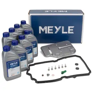 MEYLE Getriebefilter Satz + 8L ATF plus 7 Getriebe&ouml;l f&uuml;r MERCEDES-BENZ 7G-TRONIC 722.9