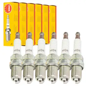 6x NGK 4930 BCP6ES Z&uuml;ndkerze f&uuml;r MERCEDES-BENZ W202 W124 W463 W140 R129 M104