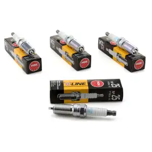 4x NGK Zündkerze V-Line 25 7586 PTR5A-13 für FORD Fiesta 3 4 5 Focus 1 Courier OPEL A