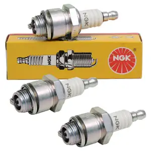 3x NGK 3410 B4LM Spark Plugs for Small Engines, Garden Tools, Lawn Mowers, and Chainsaws