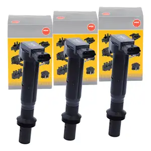 3x NGK 49100 U5332 Z&uuml;ndspule f&uuml;r CITROEN DS OPEL Crossland 10 Grandland PEUGEOT 1.2 Turbo