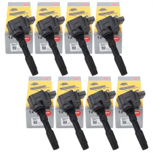 8x NGK 48887 U5271 Z&uuml;ndspule f&uuml;r AUDI S6 RS6 C7 S7 RS7 4G9 A8 4.0 TFSI S8 4H 079905110N