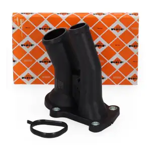 NRF 775085 K&uuml;hlmittelflansch f&uuml;r FORD Fiesta 5 Focus 2 C-Max DM2 Fusion Mondeo 4 1.25-1.6