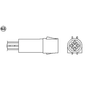 NTK 0477 Lambdasonde Katalysatorsonde Abgassonde Aussto&szlig;sonde
