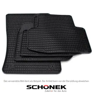SCHÖNEK Gummimatten für VW Passat (B8 3G2) Limousine + (B8 3G5) Variant 4-teilig