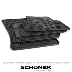 SCH&Ouml;NEK Gummimatten Fu&szlig;matten f&uuml;r VW Beetle 5C1 5C2 + Cabrio 5C7 5C8 4-teilig