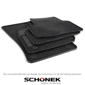 SCHÖNEK Gummimatten Fußmatten BMW 1er E88 3er E46 E90 E91 E92 X1 E84 4-teilig