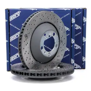 SEBRO Bremsscheiben Satz f&uuml;r PORSCHE 911 991 3.0 Carrera GTS + GT3 / RS vorne