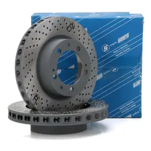 SEBRO Bremsscheiben Satz f&uuml;r PORSCHE 993 3.6/3.8 Carrera 272/286/301 PS vorne