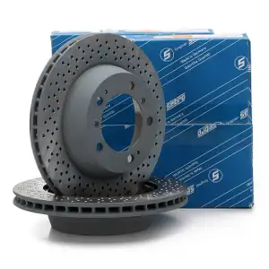 SEBRO Bremsscheiben Satz f&uuml;r PORSCHE 996 Carrera Boxster Cayman 986 987 S / R hinten