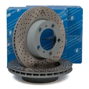 SEBRO Bremsscheiben Satz f&uuml;r PORSCHE Boxster Cayman (987) 2.7 240 / 245 PS vorne