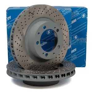 SEBRO Bremsscheiben Satz f&uuml;r PORSCHE 964 3.6 Carrera / RS 3.3 Turbo / S vorne