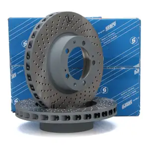 SEBRO Bremsscheiben Satz f&uuml;r PORSCHE 964 3.6 Turbo 360 PS 01.1993.-09.1993 vorne