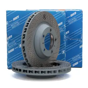 SEBRO Bremsscheiben Satz f&uuml;r PORSCHE 991 S 3.8 Carrera S / GTS 400/430 PS vorne